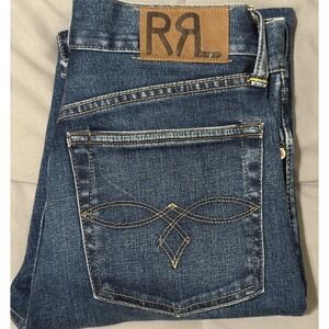 Polo Ralph Lauren Vintage RRL Straight Leg Selvedge Blue Jeans‎ 26 x 29 NEW